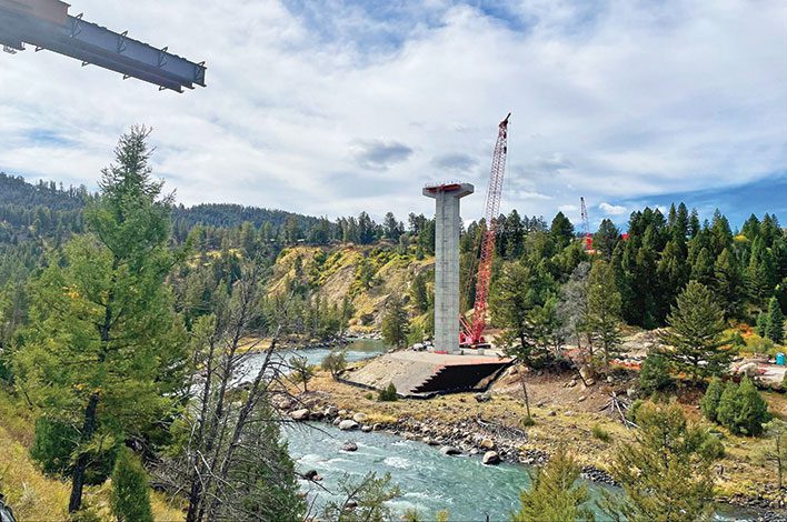 precast concrete for Yellowstone bridge