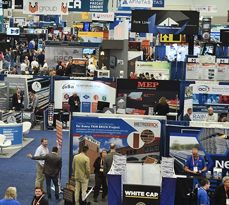 The Precast Show trade show floor