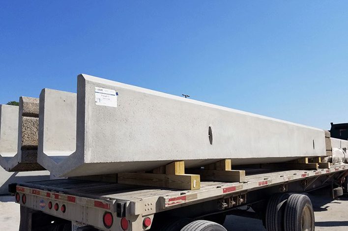 precast concrete beams transportation