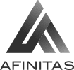 Company logo for Afinitas features company name and triangle logo