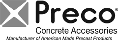 Company logo for Preco features company name